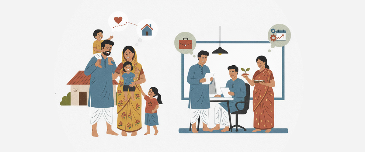 家族思いで安定就労